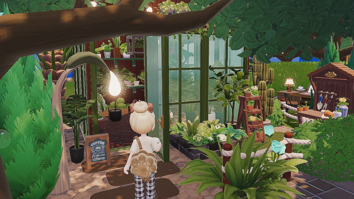 m___topia's tweet image. 🌳☕️

#ハートピア　#heartopia 
#ハートピアスローライフ