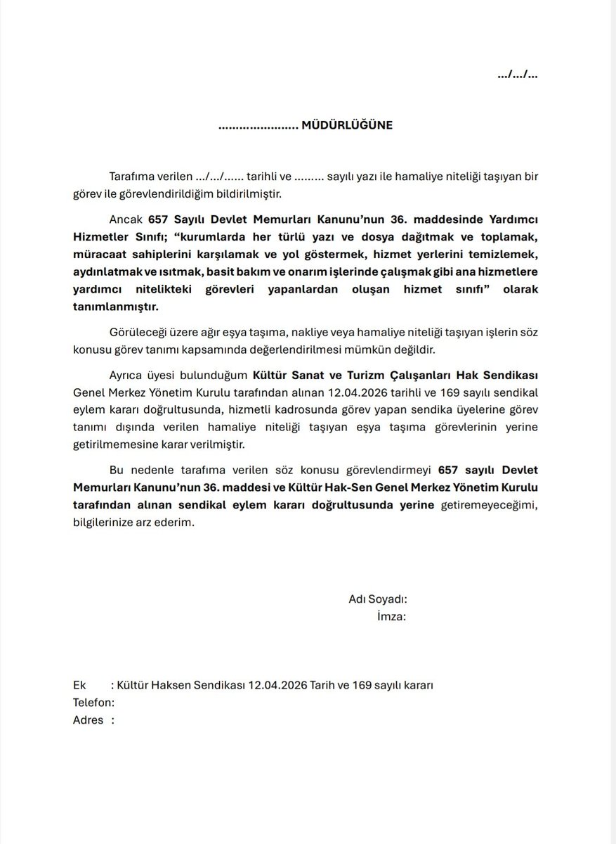 KÜLTÜR HAK-SEN GENEL MERKEZİ tweet media