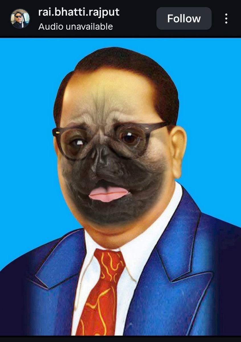 Smart_boy_Harsh's tweet photo. @instagram @Meta The fraudulent Instagram ID “Rai Bhatii Rajput” is repeatedly posting content that shamelessly insults B. R. Ambedkar—please take action or remove this account. https://t.co/6Vtws72gZx