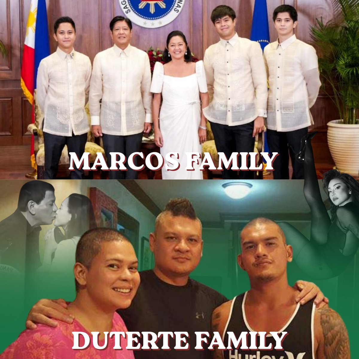 PHBardagulan's tweet image. Sinabihang adik daw ang marcos family. 
Pero ang tama sa pamilya duterte. 😂

#DDS #MarcosLoyalist