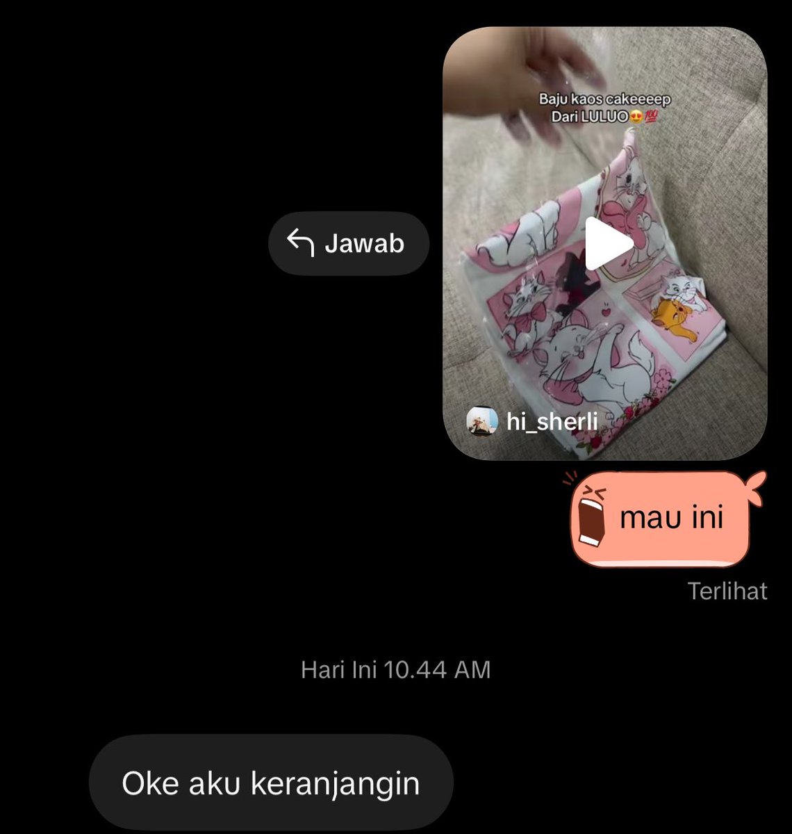 harusnya oke aku check out in gasi