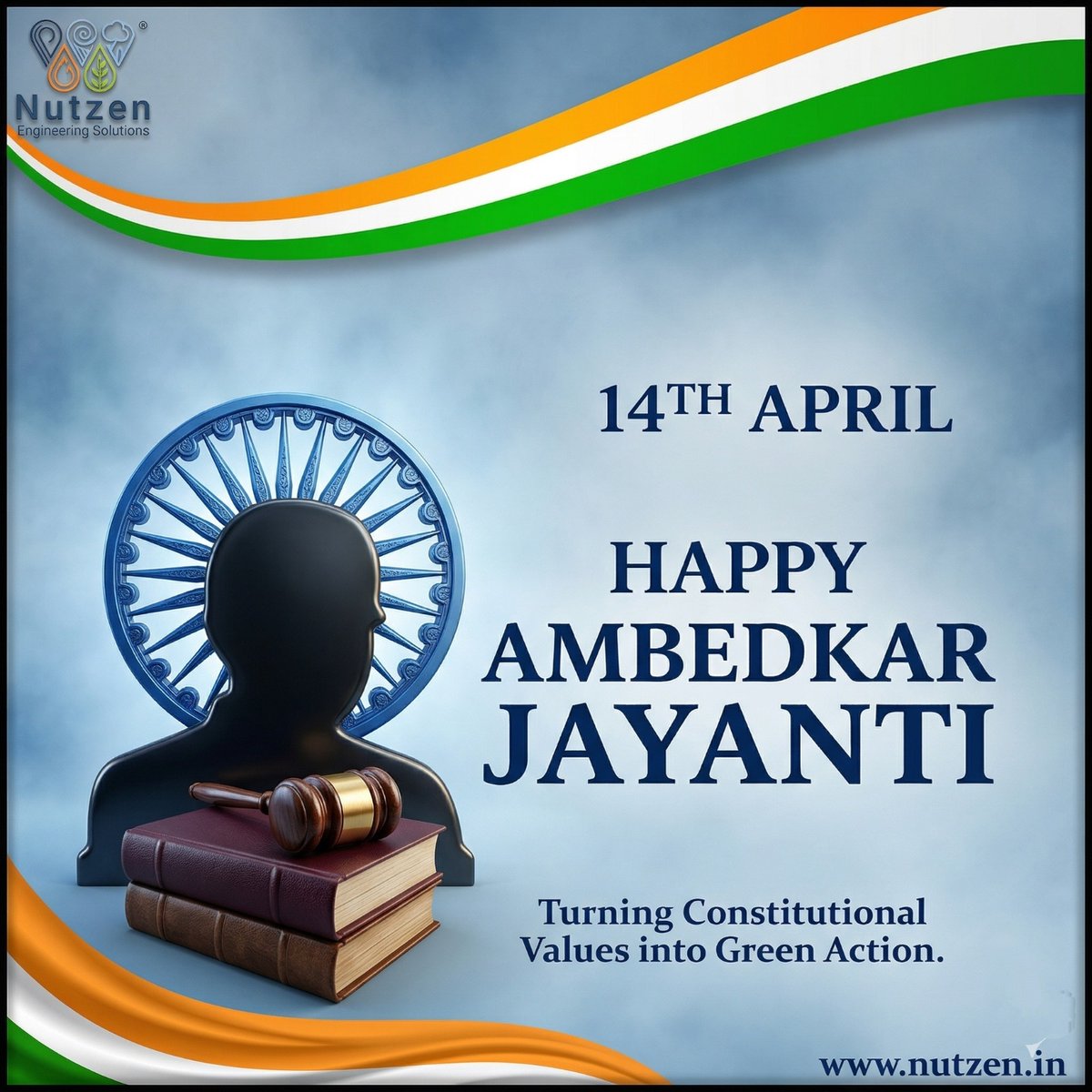 NutzenSolutions's tweet photo. “Building a greener and fairer tomorrow — the true tribute to Babasaheb.”💐💐 https://t.co/7mULkN51as