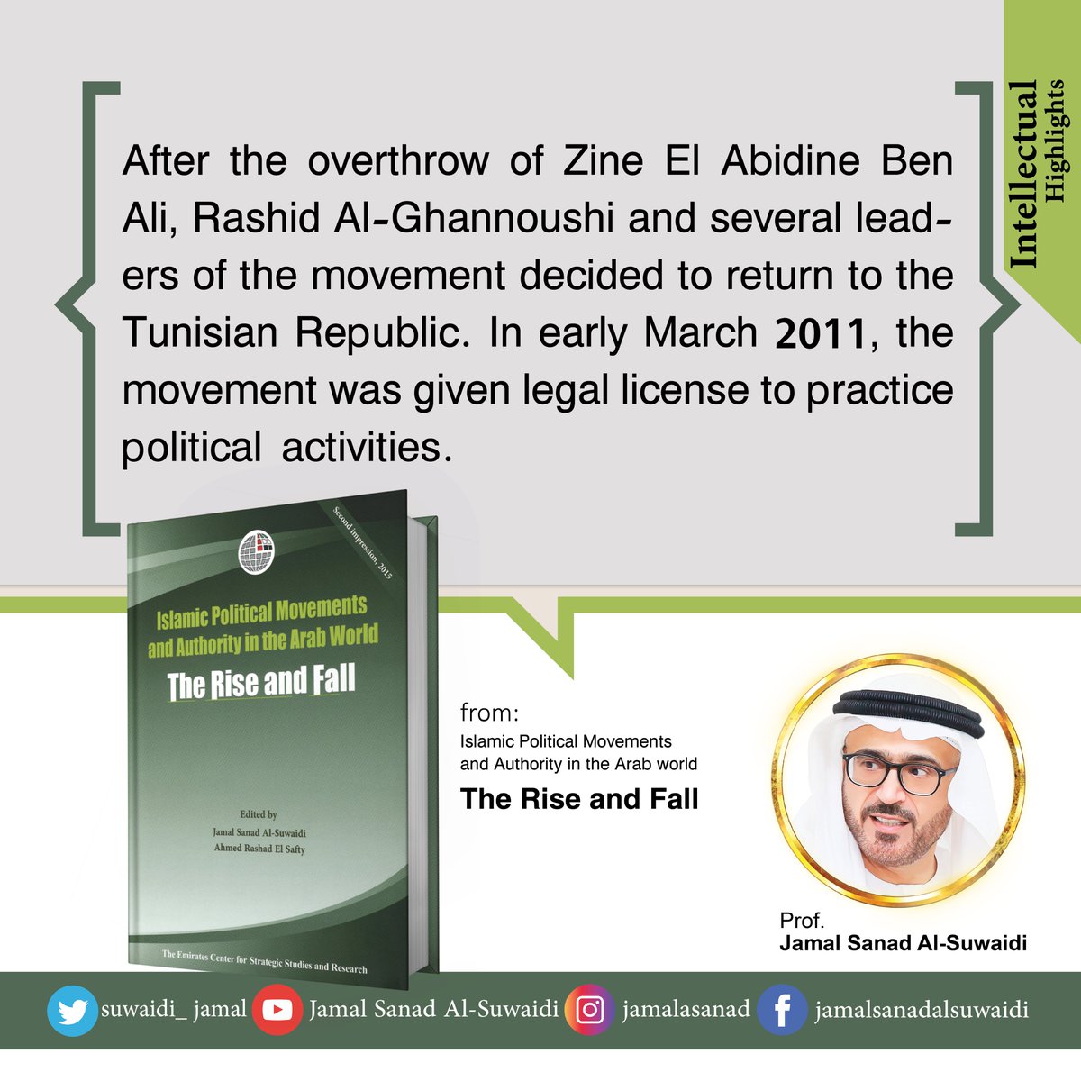 suwaidi_jamal's tweet image. #Book “ Islamic Political Movements  and Authority in the Arab World .. The Rise and Fall “