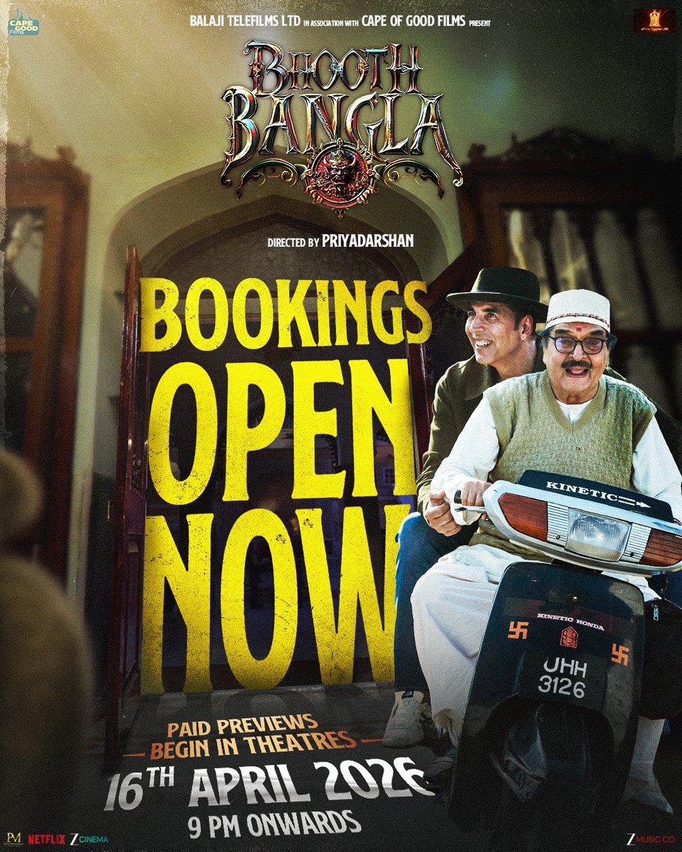 HimeshMankad's tweet image. All through the post covid times, we all waited to see @akshaykumar sir make a return to comic space, the situational small town humour. And here he arrives this week with #BhoothBangla, a reunion with #Priyadarshan sir after 14 years.

The OG duo along with #RajpalYadav ji and