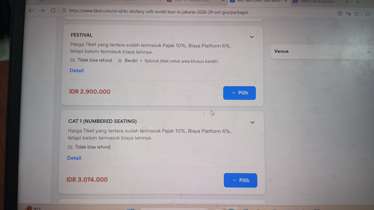 taesanarchives's tweet photo. ada yang mau lany cat 1 cat 3 cat 2 festival gaaa tapi yang tanggal 29, aku mau incer cat 4 tapi sold😞 https://t.co/1QHEp8cKJn