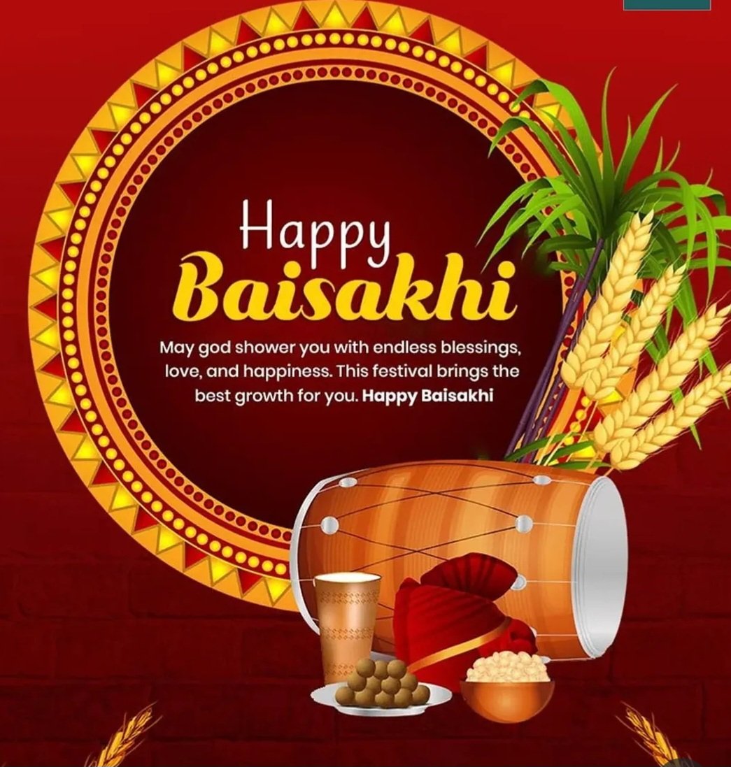 iamharishgupta's tweet photo. Wishing you all a happy Baisakhi..🙏

May this harvest festival bring happiness, prosperity and new beginnings to every home... https://t.co/Jtsfma61BL