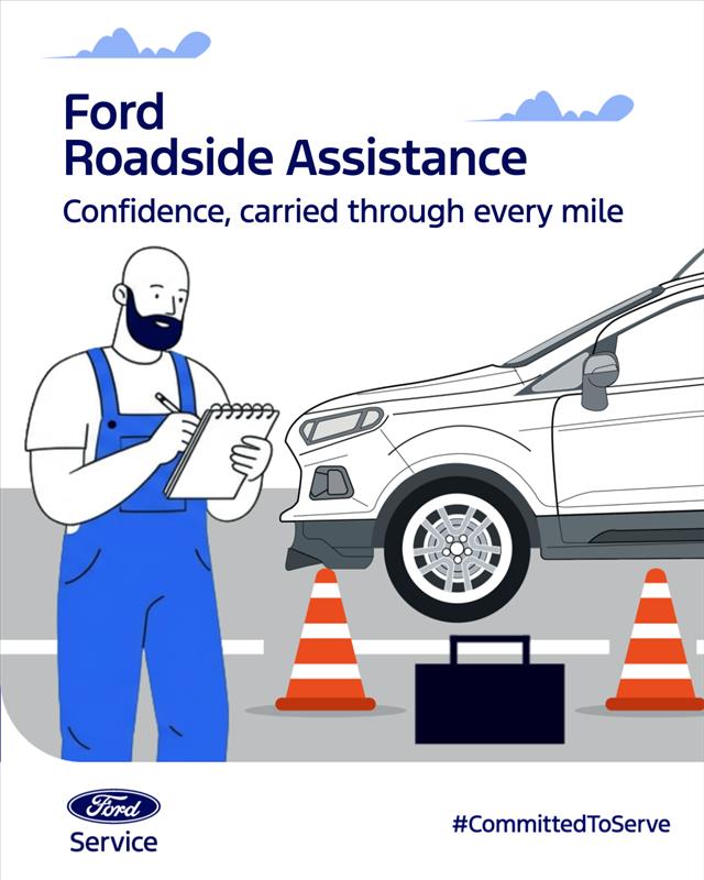 At any hour, reliable support is never far. Call Ford Roadside Assistance at 1800 209 7400 1800 103 7400