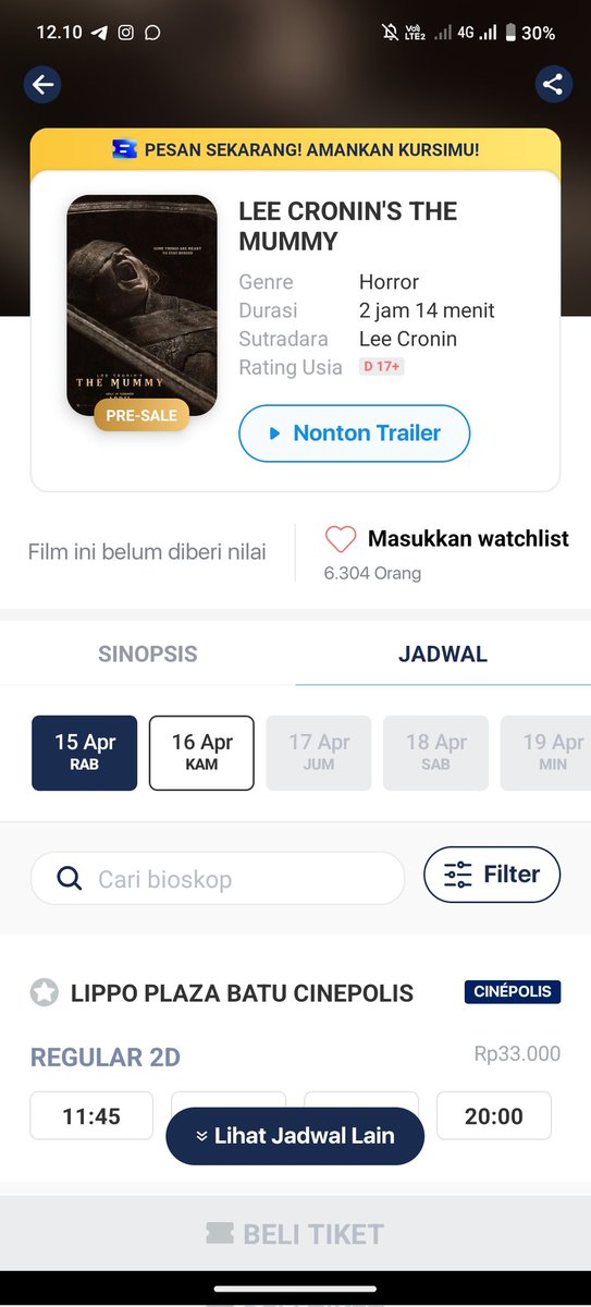 Wleun_2's tweet photo. dari trailer aja udah seruu info yg mau nonton juga https://t.co/d5opfcWTMC
