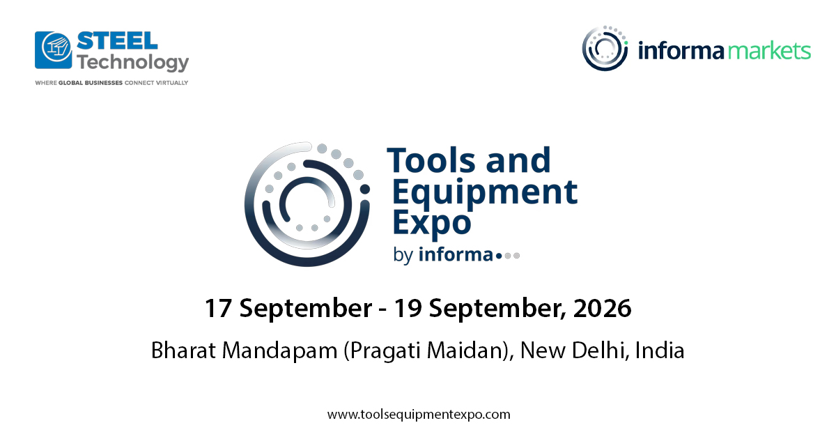 Tools &amp; Equipment Expo 2026 brings India’s leading industrial ecosystem together—tools, machinery, cutting &amp; welding innovation under one roof.

📅 Sept 17–19, 2026
📍 New Delhi

🔗 steel-technology.com/events/Tools-a…

#ToolsExpo #Manufacturing #IndustrialInnovation