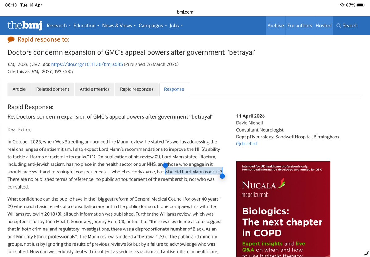 Dr David Nicholl tweet media