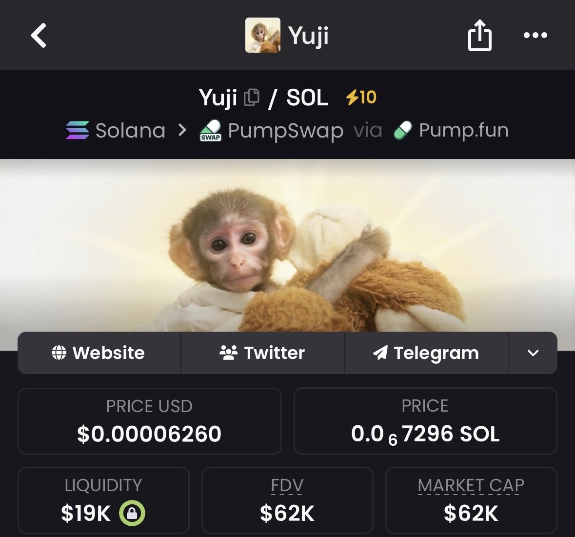 aresvlt's tweet image. last time we saw @Reuters post a baby this viral it was $jellybean (8m ATH)

$yuji has the ingredients 

DhoLzNvTB1QGtVc9Z3hJUmwfbC49wMSkYGiBfrU2pump