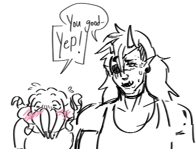 Goopy_art's tweet photo. Cora with Tex https://t.co/HYHDFn11fA