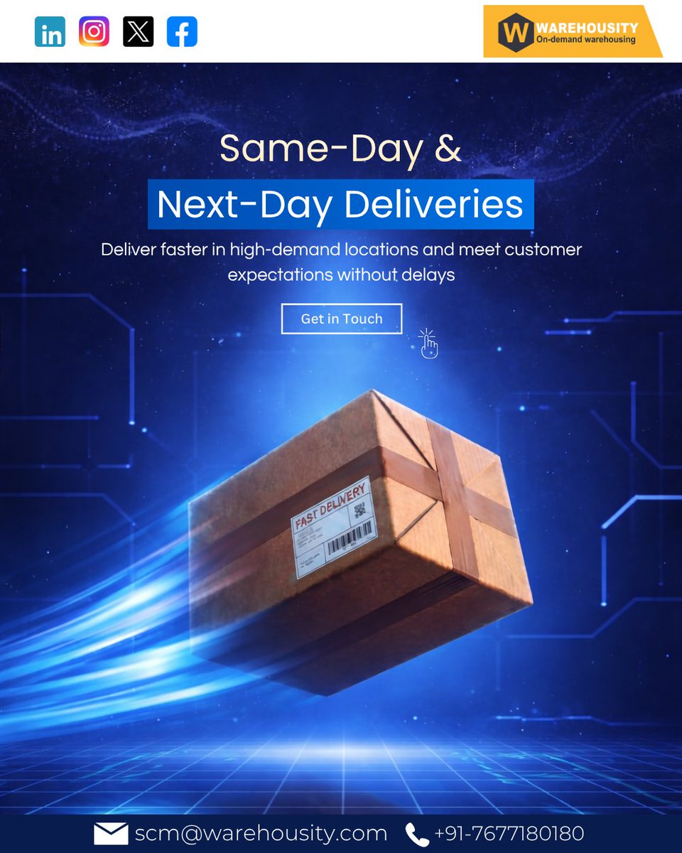 Warehousity4PL's tweet image. 88% of shoppers will pay more for faster delivery. The question isn't if speed matters — it's whether you can keep up. With Warehousity, same-day &amp;amp; next-day delivery isn't a dream, it's your new standard. ⚡
.
#Warehousity #SameDayDelivery #Ecommerce #D2C #Fulfillment
