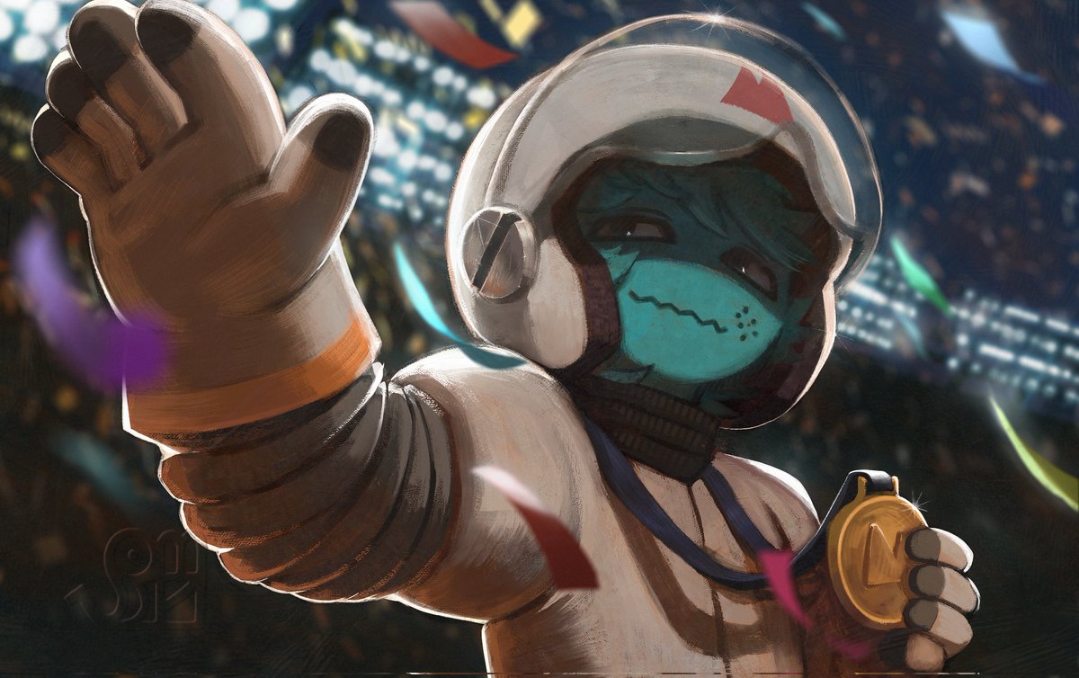 uoudima's tweet image. Peak art trades from last few months(?) that I forgot to post 

#peak #peakgame #peakfanart #landfallgames #aggrocrab