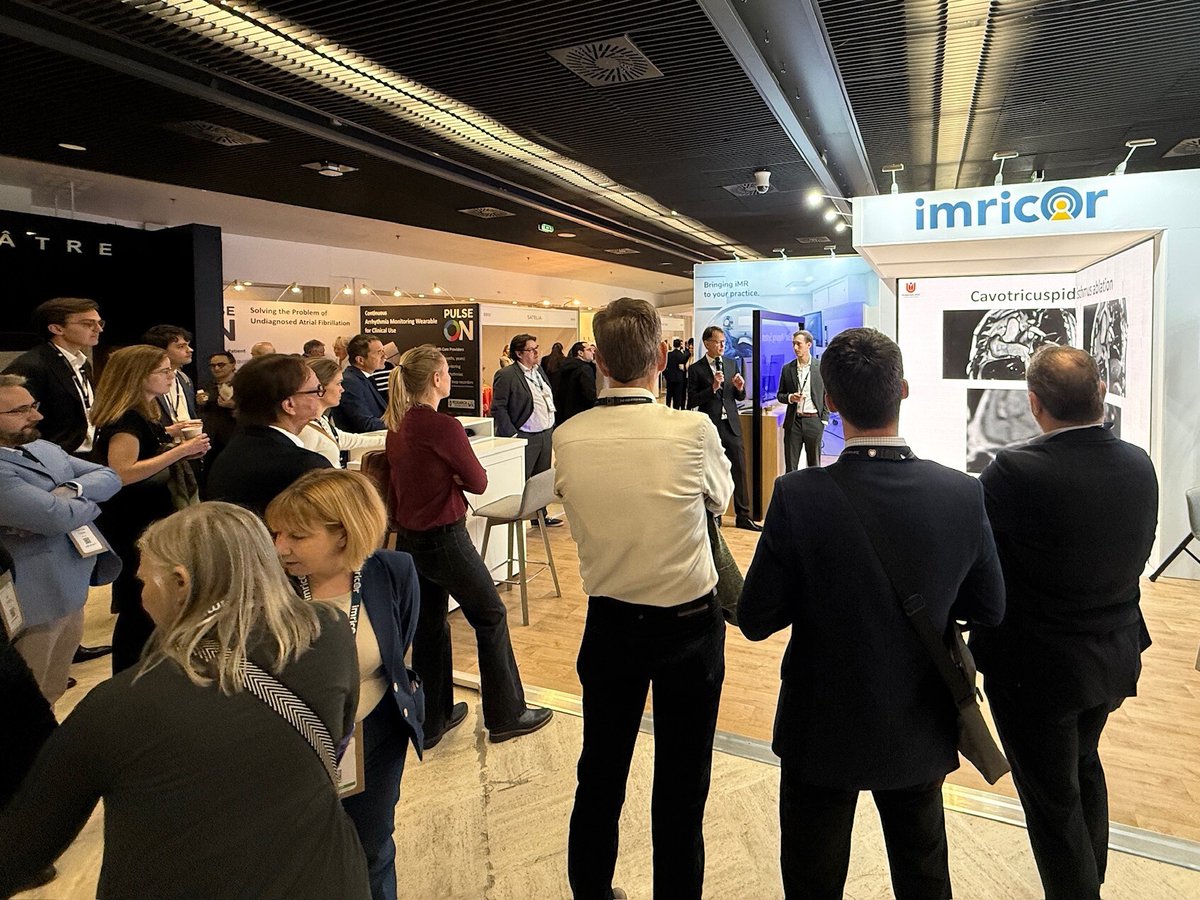 imricor's tweet photo. So many great conversations at #EHRA26. If you have not yet visited us at booth B500, be sure to before the day is over!

You won't want to miss this inside look at real-time MRI ablations. It's control and precision at your fingertips, with real-time data mapping, and block confirmation without ever leaving the MR suite.

Experience it all:
- Live NorthStar® Mapping System demos. With powerful visualization, see how physicians navigate and deliver therapy confidently.
- Step inside an immersive interventional MR lab experience. See in 3D how this exceptional technology can be integrated into your practice.

#InterventionalMRI #EPeeps