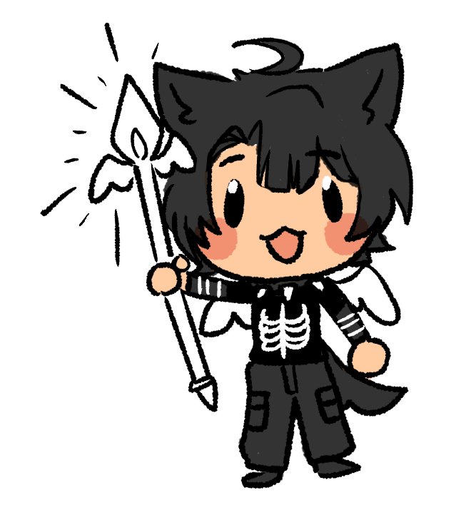 lluvioo_'s tweet image. a friend gave me this lil drawing of my pc Basil not too long ago 

#dol #dolpc