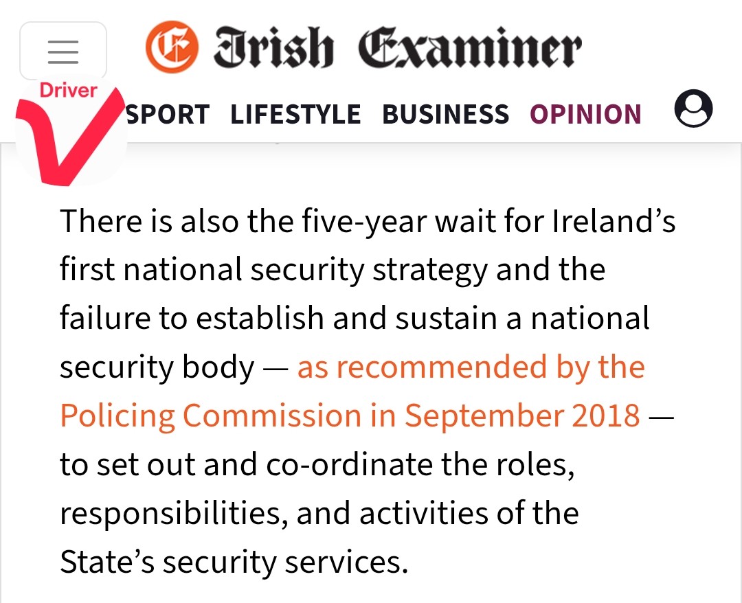 ConorHogarty's tweet photo. When can we expect the National Security Body to be established?
@MichealMartinTD
@SimonHarrisTD

@CormacJOKeeffe in todays @irishexaminer 👇 https://t.co/rRC3A0sZzv