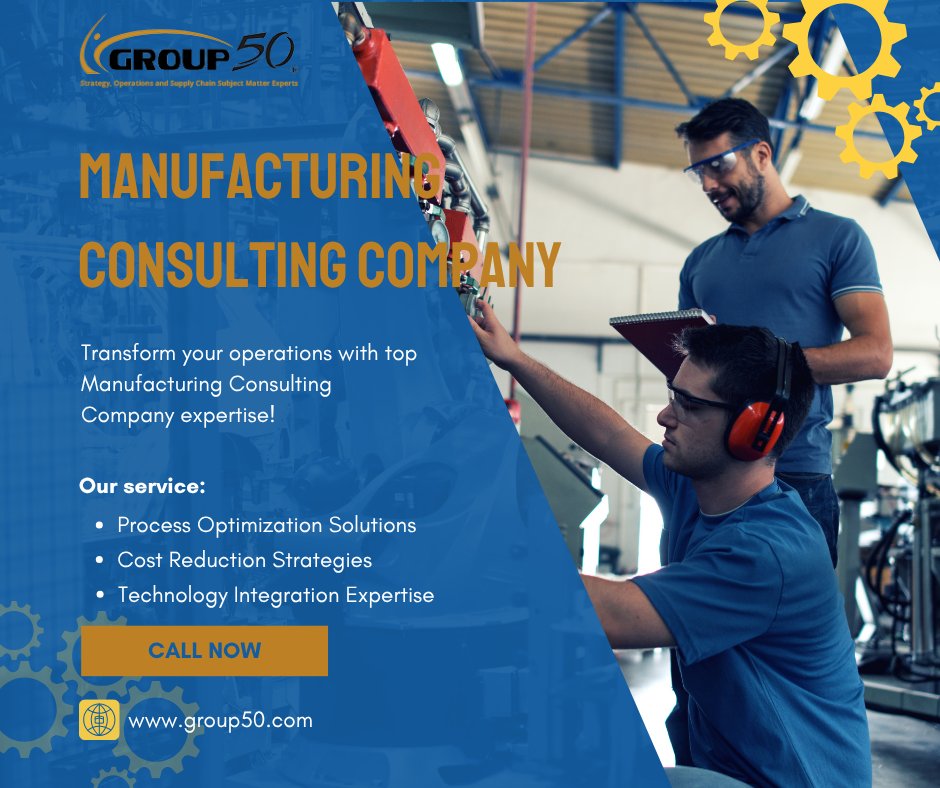 Group50's tweet image. Unlock efficiency with Lean Manufacturing Assessment. Reduce waste. Boost performance. Drive results.

Visit: group50.com/company-physic…

#LeanManufacturing #OperationalExcellence #ProcessOptimization #ContinuousImprovement