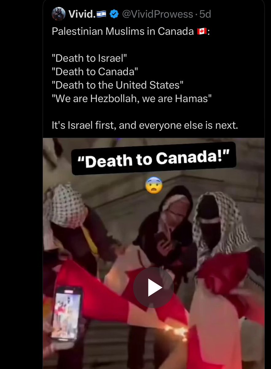 <a href="/MelissaLMRogers/">Melissa 🇨🇦</a> <a href="/sheri_parrish/">Freebird</a> Between churches being set on fire and the rise in pro-Hamas and pro-IRGC rallies in Canada, it feels deeply unsettling. And I say that as an immigrant. I can only imagine how it must make those born here feel.

Is this what people call “suicidal empathy”? Or something closer to