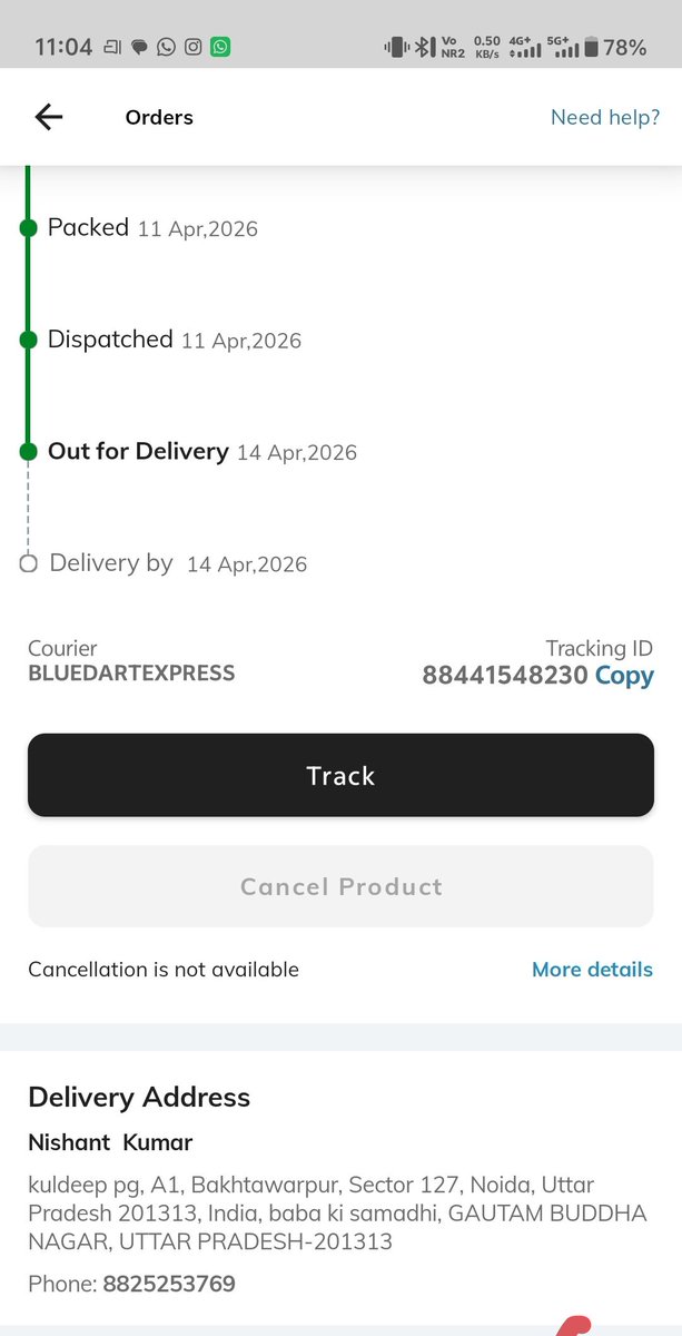 ErShubhamkrojha's tweet image. He even denied delivering my parcel
This is highly unprofessional behavior. I request @AJIO to NOT send any of my future parcels via Blue Dart.Take strict action on this issue ASAP.
#BlueDart #AJIO #BadService #DeliveryIssue