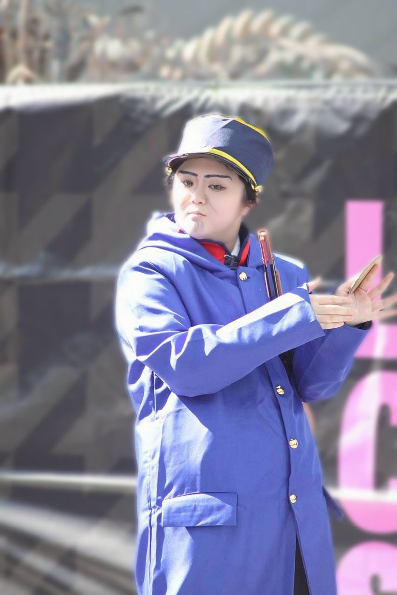 Makamaka_495's tweet image. 【⚠️knkm/🌙島cos】

ゴールデンカムイ/月島軍曹

「鯉登少尉殿！
戻ってきてください‼️」

 #ラブスピ2026
 #コスミート 
 #VOW 
 #すかいart