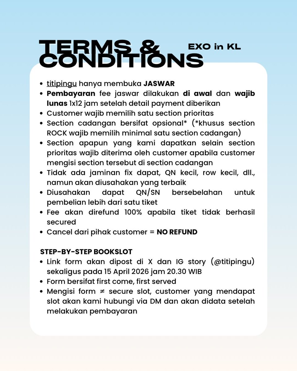 Titip Pingu 🎟️ tweet media