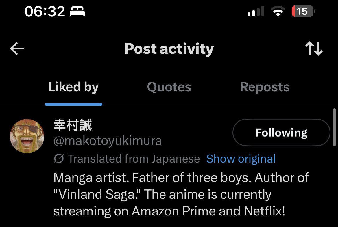 notauni's tweet photo. the day after vinland saga’s birthday and the day before my own.. YUKIMURA SENSEI LIKED MY ART RAAAAGGGGHHHHHGH THANK YOU THIS IS THE GREATEST EARLY BIRTHDAY GIFT EVER 🥲🥲@makotoyukimura https://t.co/rzniOPEobE