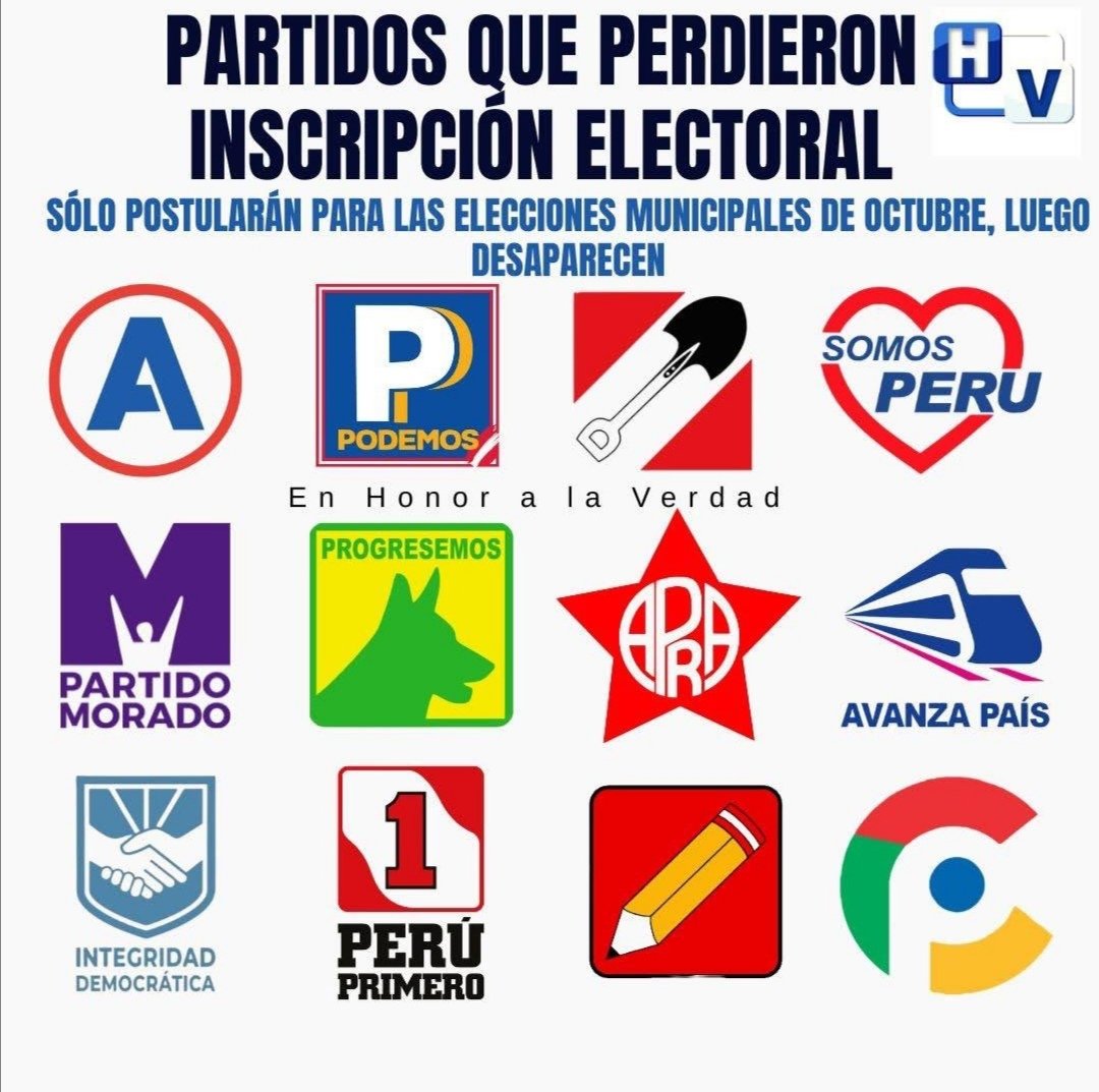 wlaurente's tweet photo. Estos partidos no pasaron la valla electoral por lo tanto, no tendrán representantes en este nuevo congreso. Conozco a varios amigos profesionales, solo les queda la experiencia en como llevaron sus campañas y si en algún momento vuelven a postular ya tienen la lección aprendida. https://t.co/bbMGJdfS6L