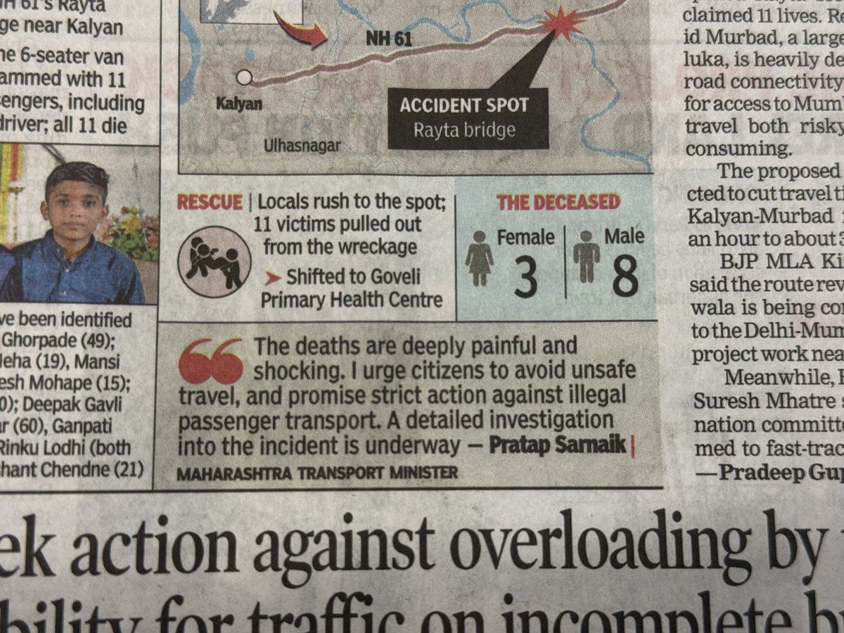 MumbaiPulseX's tweet photo. @MTPHereToHelp Sir what action has been taken on these taxis? And did this stop after your action ? Due to overcrowding 11 people had died yesterday in Kalyan. @PratapSarnaik sir instead urge citizens to aboid unsafe travel, take strict action against these offenders. 

https://t.co/jVfnD0GHyt https://t.co/Nig3OLb63k
