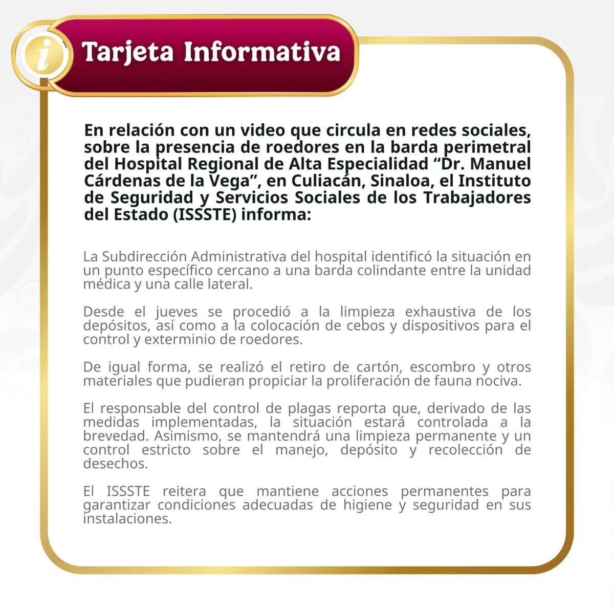 Issste Sinaloa tweet media