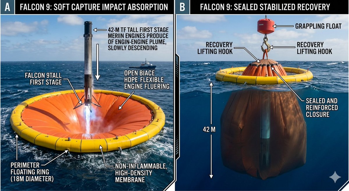 einsteinether's tweet photo. Dear Elon,

​While making toast for my kids, I came up with an idea for the Falcon 9 sea recovery. It’s a high-density hydrophobic membrane system with a gravity-well stabilization. It eliminates saltwater corrosion and secures the rocket using fluid physics instead of complex deck robots.

​I’d love for you to take a look. I don’t care about fame; I just want to see it implemented so we can keep pushing technology forward and reach other planets.

​Best regards,

​Jonathan Jara Mayne 

Problem Solver
Chile.