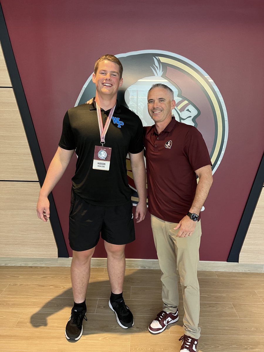 After a visit to practice and a great conversation with <a href="/Coach_Norvell/">Mike Norvell</a> I am excited to receive an offer from <a href="/FSUFootball/">FSU Football</a>. Very grateful for this opportunity! #RealOnes #KeepCLIMBing

Thank you for a great day and to everyone who made me feel welcome. 

<a href="/CoachManion_/">Joe Manion</a> 
<a href="/CoachHand/">Herb Hand</a>