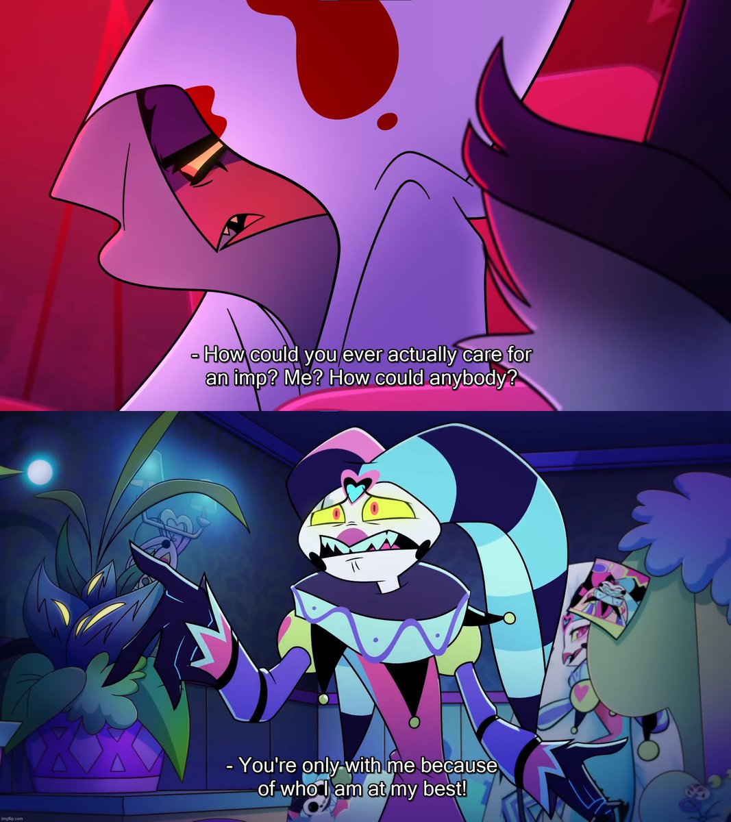 _Choco_torta's tweet image. It hurts so much to realize how Cash ruined Blitzø's self-esteem, and how much he destroyed Fizz's confidence, despite him being his favorite.
I don't even want to think about what Barbie had to go through before the accident 😣
#HelluvaBoss #Hellaverse #Blitzø #Fizzarolli