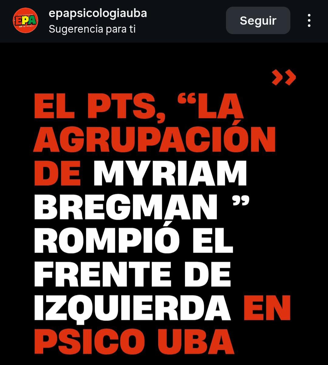 Que no te vendan humo con la "unidad" parte 2: el FITU se rompió también en Psico.
En estas elecciones, la única lista que puede ganarle al Colectivo es el ¡Ya Basta! ES CON LA 7 😉