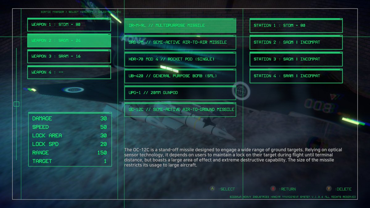 SkywardFM's tweet image. One of our staff members frequently talks about the At Skies' Edge OC-12C. This semi-active air-to-ground missile hits targets so long as players keep the target in the HUD steering circle. This weapon seems to be inspired by the AGM-12 Bullpup. #flightsim #indiegame
1/2