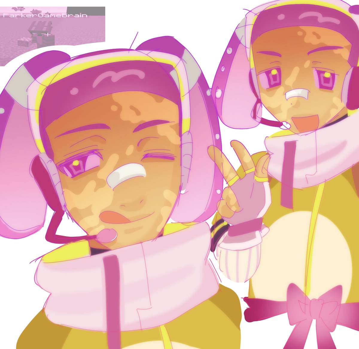 Darlii4ever's tweet image. Parker looking a lil different #parkergamebrainfanart