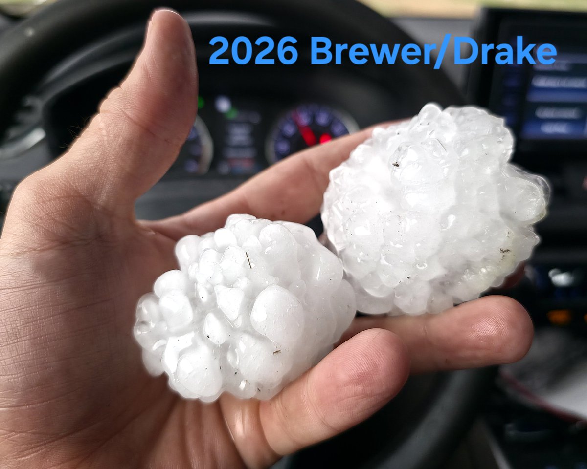 SimonStormRider's tweet image. Today, April 13, 2026, @JustonStrmRider, Jeff Turney, and I documented a relatively long-lived tornado and prolific hail-producing supercell near the community of Truman, Minnesota. Big stone hit and cut Jeff's scalp! #MNwx