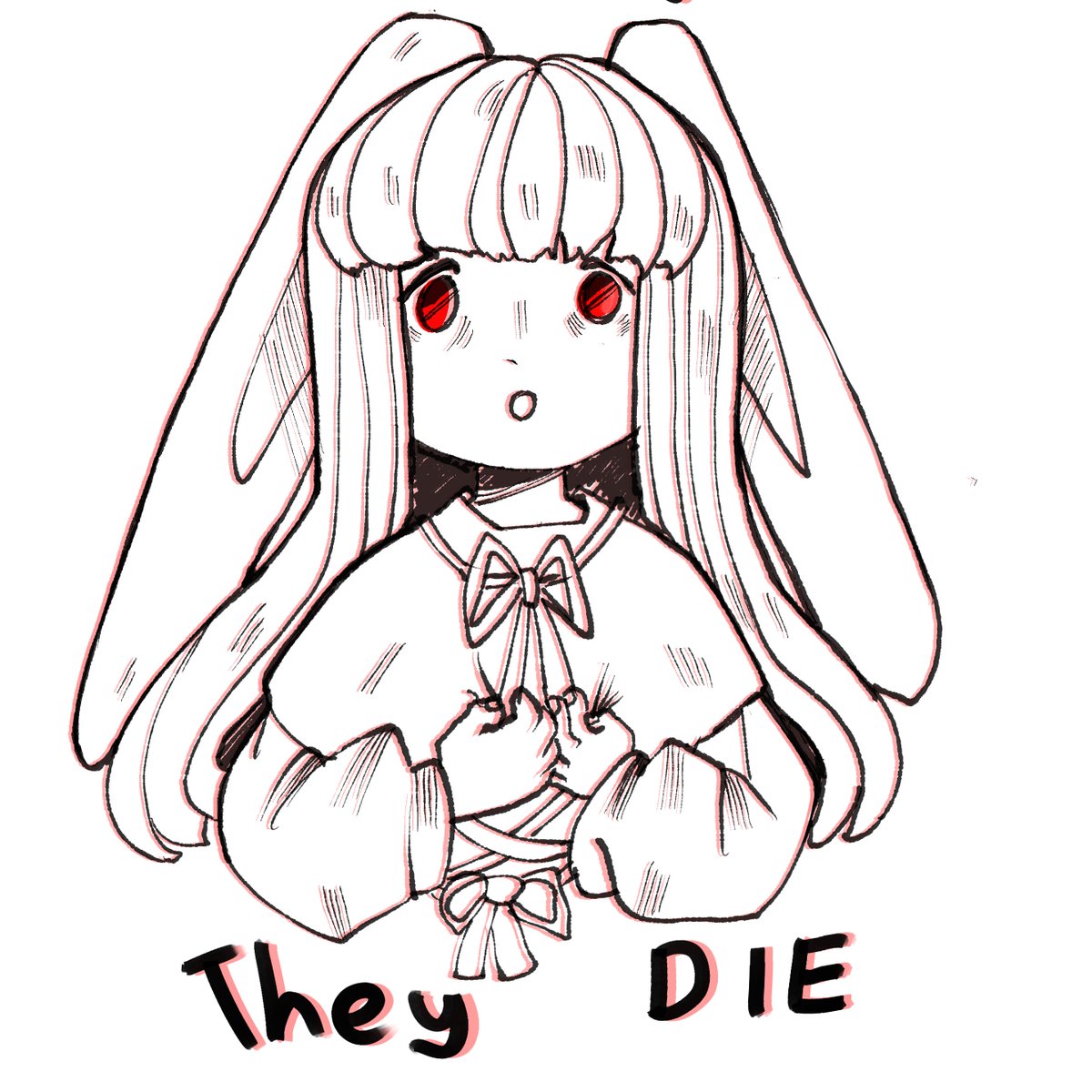 Most interactions in this game were cute and sad and then there's Lonely Rabbit. 

I tried more doddle style without much coloring

#rabbitandsteel