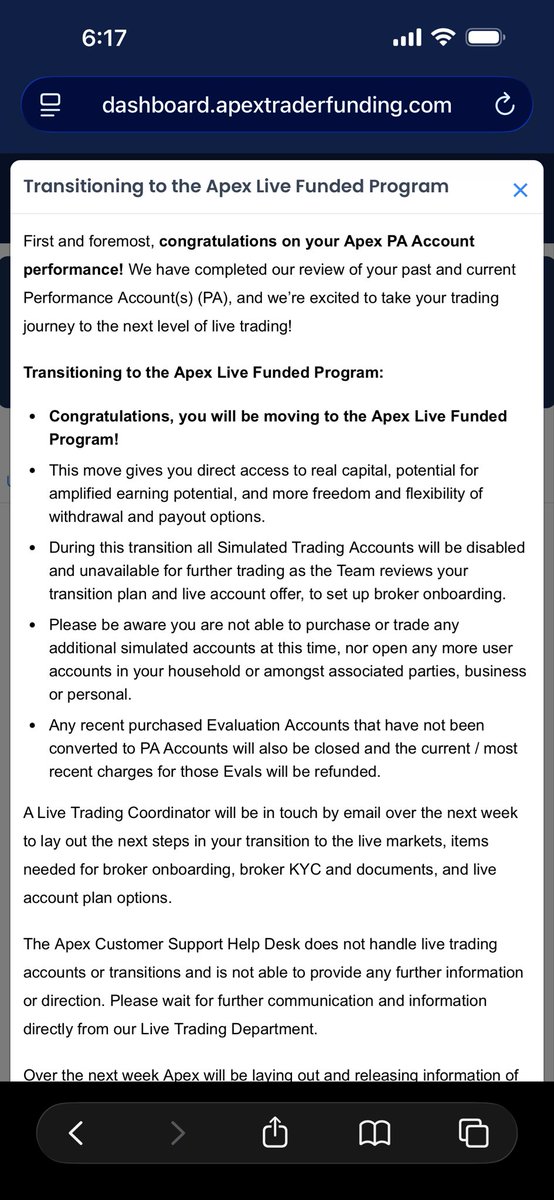 OkalaNQT's tweet image. getting moved live with apex

i talked about this couple months back - the sim game is over and won’t be back

end of an era

there’s no such thing as a million dollar payout anymore 

consistent live trading is the only way now

trade for longevity 

all good.