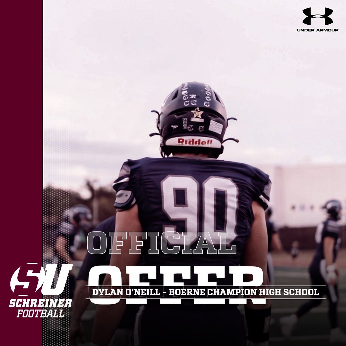 dvo323's tweet photo. After a great conversation with @CoachBiggurs I am blessed to receive my first offer from Schreiner University! AGTG!

@blane_ellis @ChampionHSFB 
@coachkeithallen @CoachBiggurs 
@CPattersonCoach https://t.co/YmcMszWO0v