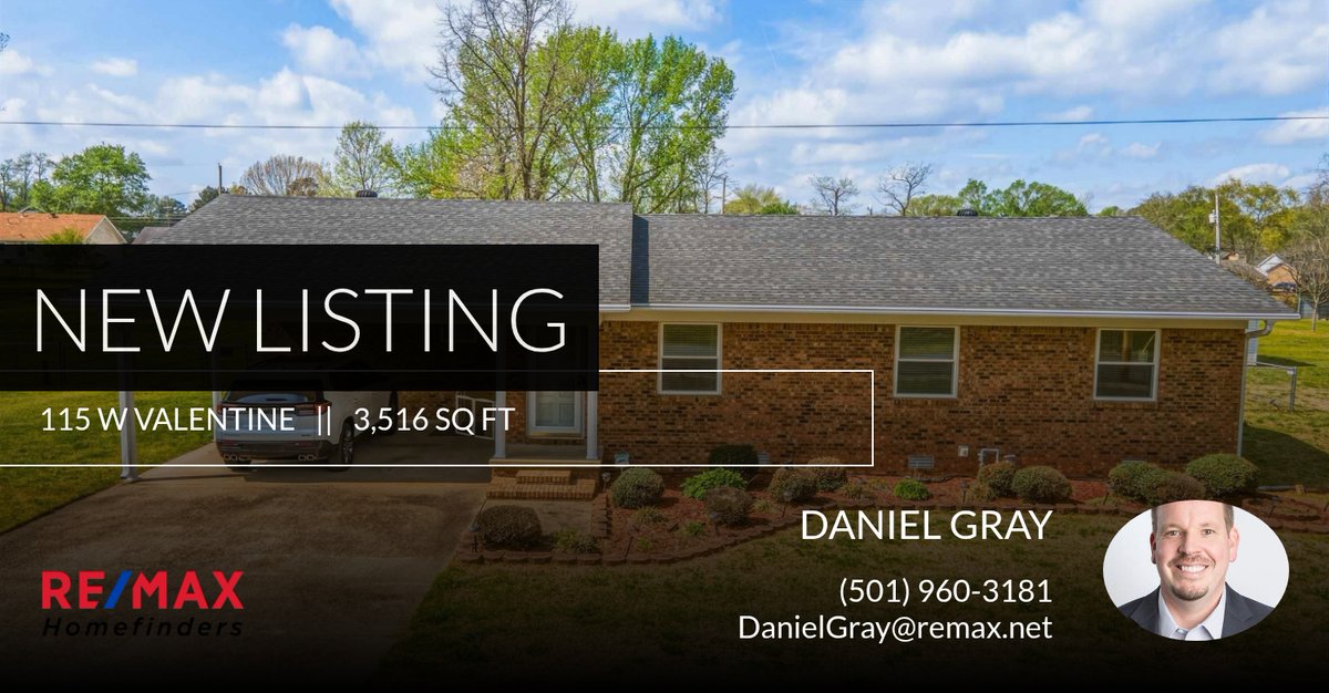 DanielGrayHomes's tweet photo. 📍 New Listing 📍 Take a look at this fantastic new property that just hit the market located at 115 W Valentine in Jacksonville. Reach out here or at (501) 960-3181 for more information

Daniel Gray
Principal Broker
RE/MAX Homef... https://t.co/DEwwrAG5F1 https://t.co/7sUTa3zJfZ