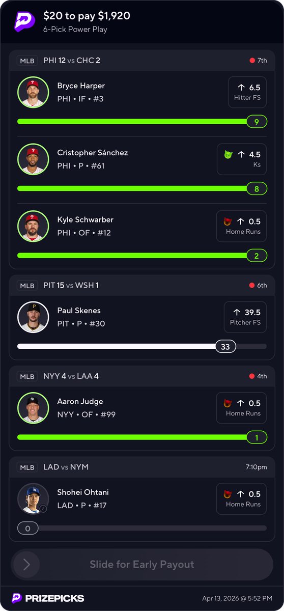 ZetoPicks's tweet image. Ohtani can you hear me?
(Paul cashed btw)