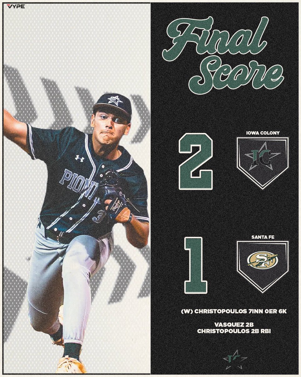 Iowa Colony Baseball tweet media