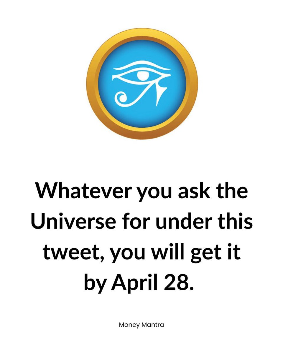 imoneymantra's tweet image. Ask with belief. The Universe is listening 👁️✨

What are you calling in before April 28?

Drop it below ↓