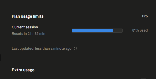I need Extra usage!