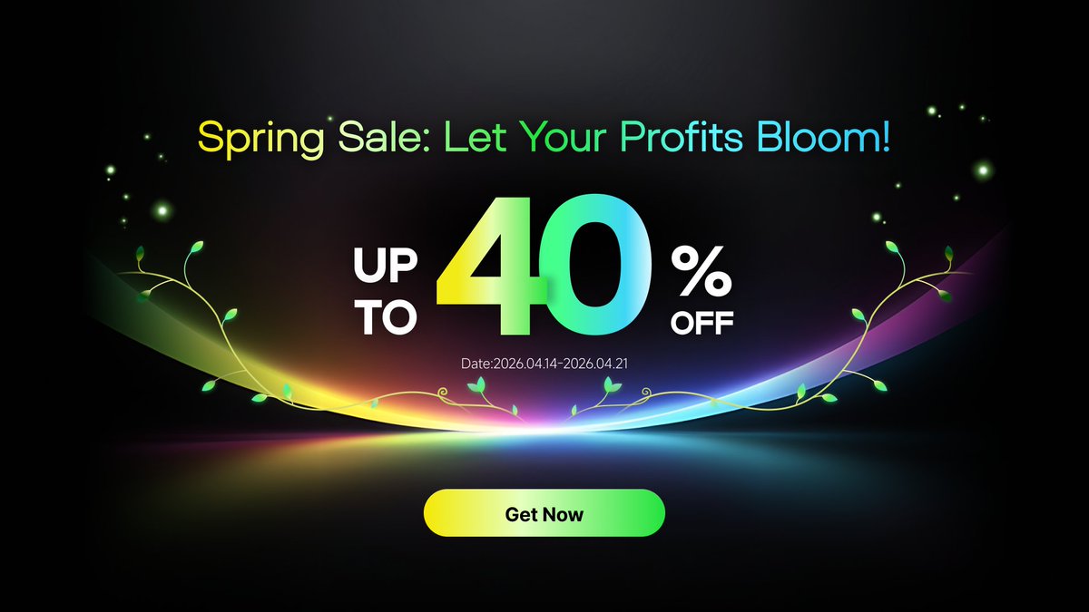 IntellectiaAI's tweet photo. 🌸 Spring Sale: Let Your Profits Bloom! 🚀
Get up to 40% OFF all https://t.co/ZdBTiO7uZH annual plans.

AI Stock Picks &amp; Swing Signals
Trusted by 100K+ Traders
8 Days Left — Don't miss out!

🔗 Claim 40% OFF: https://t.co/lRWXBQqtVV

#SpringSale #AIInvesting #StockMarket https://t.co/RnUVzqs95n