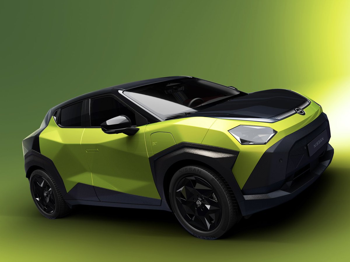 8_ksnk's tweet image. 新型ジュークEV、自動車デザインの画一化が進むこのご時世でもかなりぶっ飛んでます。

ドアパネルもポリゴン極まってて斬新です。