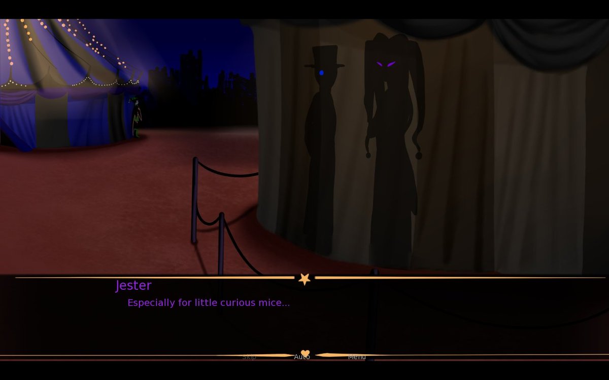 Merumel1's tweet image. Just noticed that near the black tent wasn't the only place Harlequin watched over the mc
#thefreakcircus