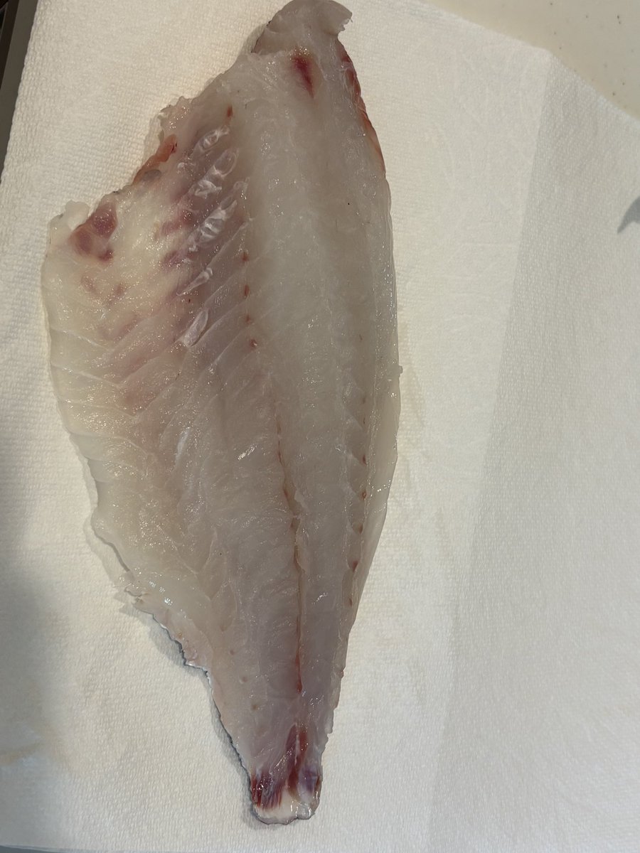 魚が嫌いな夫氏にくさいーと言われながら魚の処理完了！
美味しいといいなぁ
とりあえず1枚は三枚おろし
のこりは下処理してまるごと眠ってもらう