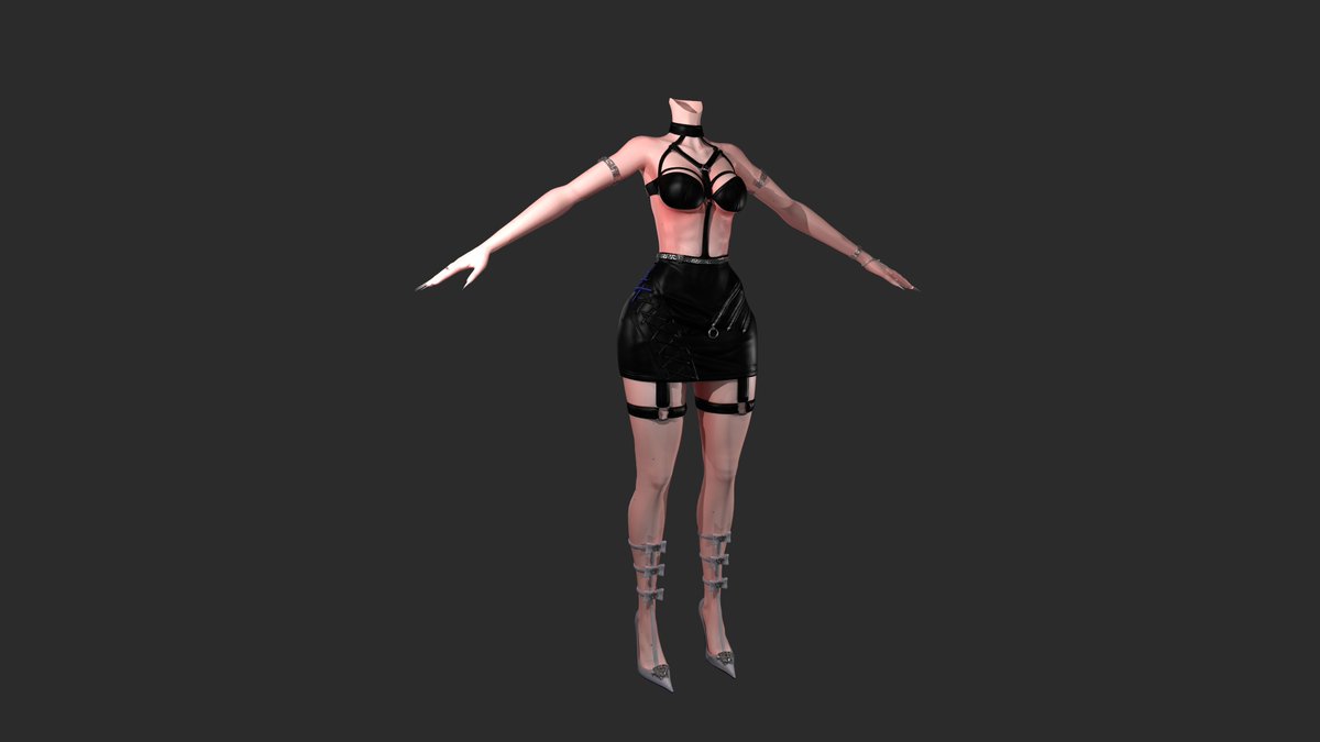evelynndamen's tweet photo. #vrchat #blender3d #vrchatasset #fashion #virtualcouture #evelynn #DÁMEN #8krender
K/DA ALL OUT EVELYNN Outfit Base & Black Version
Made from scratch in Blender 5.1
MEDUSA KNIFE PUMPS will be available for purchase once the Model is finished.
This Topology is a #cleangirl https://t.co/jYChZwlsPL